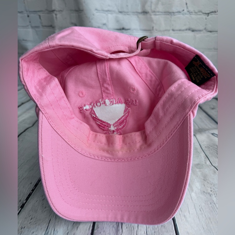 USAF Nellis AFB Embroidered Adjustable Pink Cap Hat United States Air Force 💗 - Picture 4 of 6
